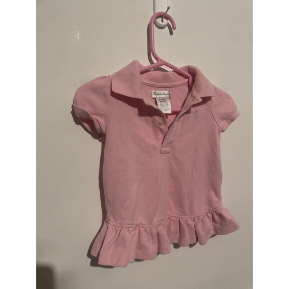 Girl's Ralph Lauren Pink Dress Size 9 Months - Picture 2 of 5